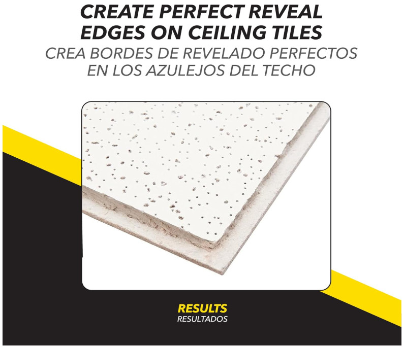 ToolPro Shadowline Ceiling Tile Cutter–Precision Tool for Drywall&Edge Finishing