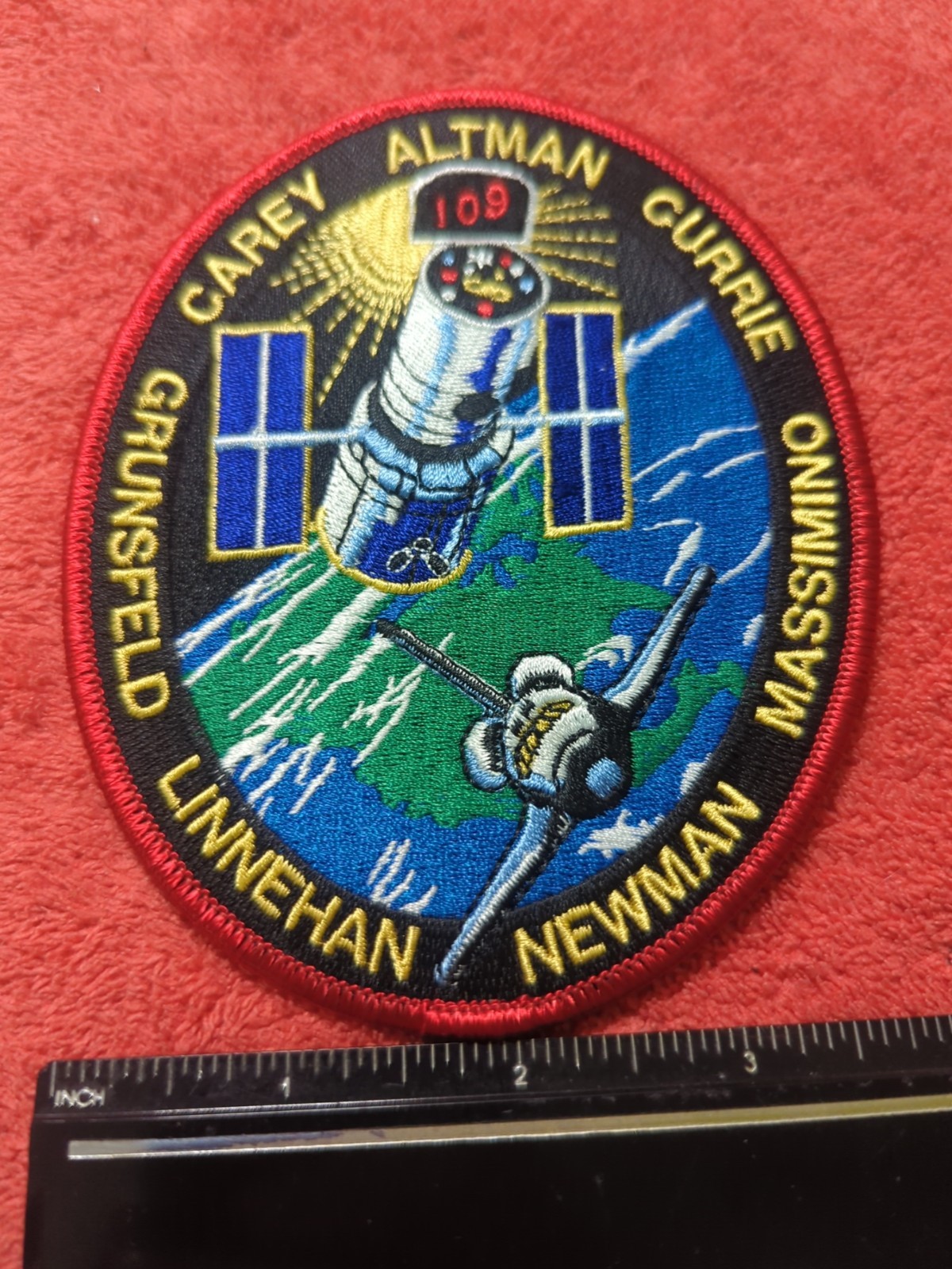 NASA Space Shuttle Mission STS-109 Columbia Hubble Telescope Embroidered Patch