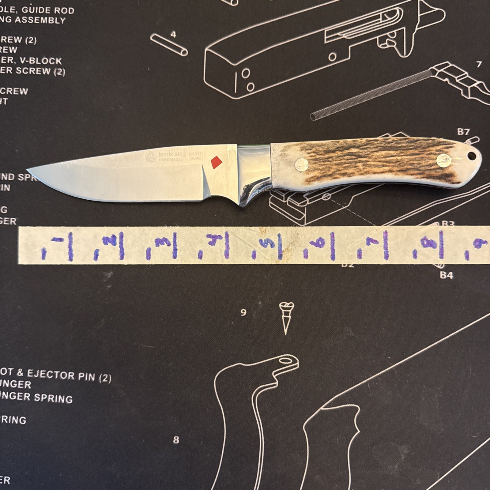 Puma Fenris with Stag Handle, AN .58 Steel, Hunting Knife