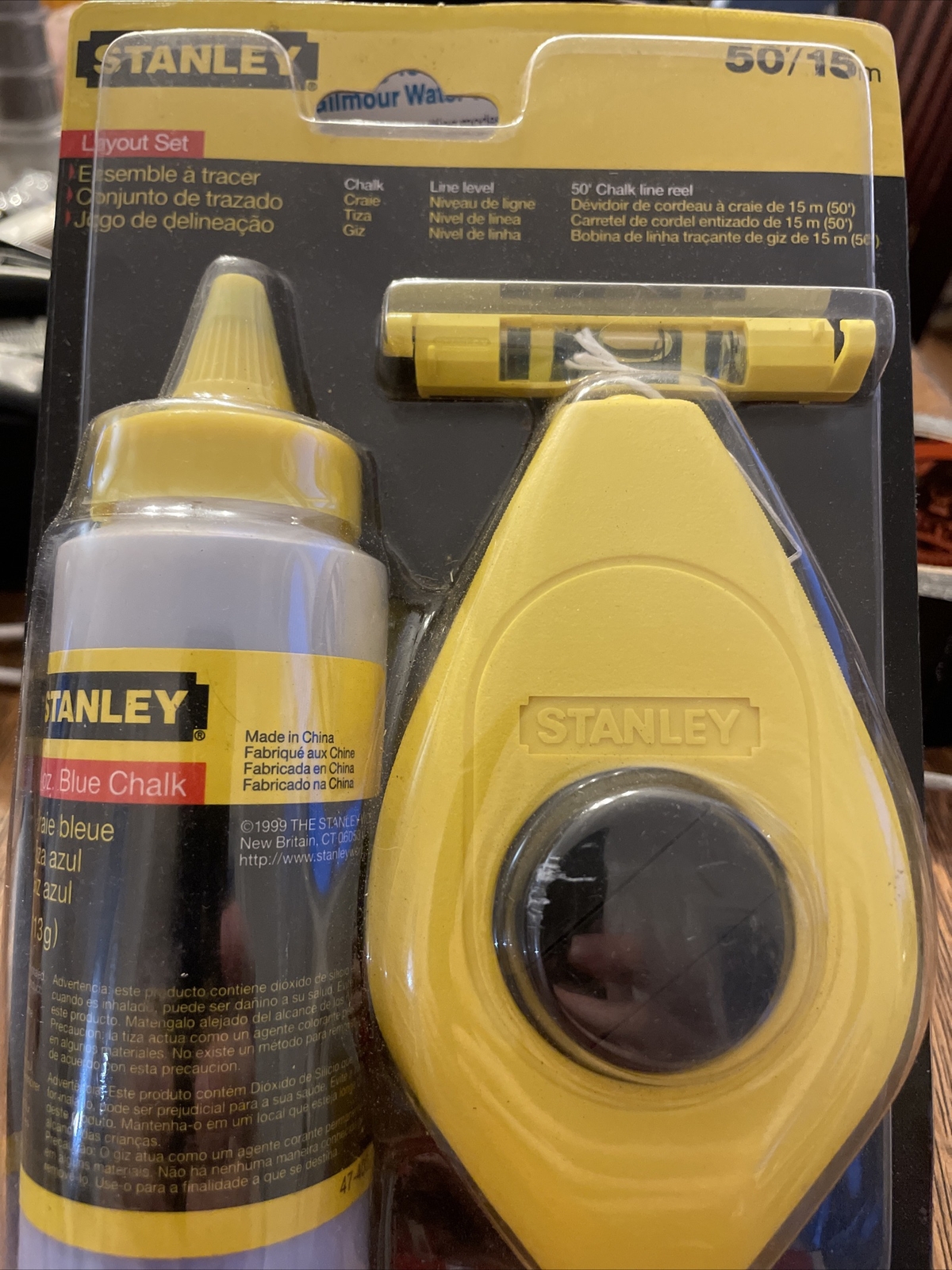 NEW Stanley Chalk Line Layout Set 50’/15m ~ 47-672 ~ NIP