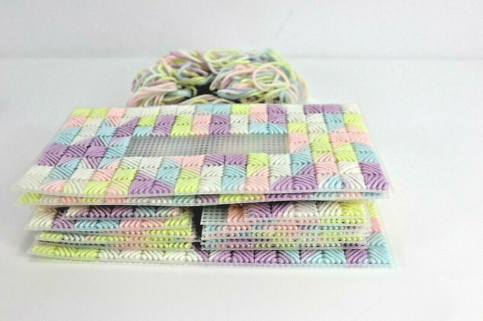 Crochet Tissue Holder Pieces Yarn DYI Craft Add your own touch to complete NEW