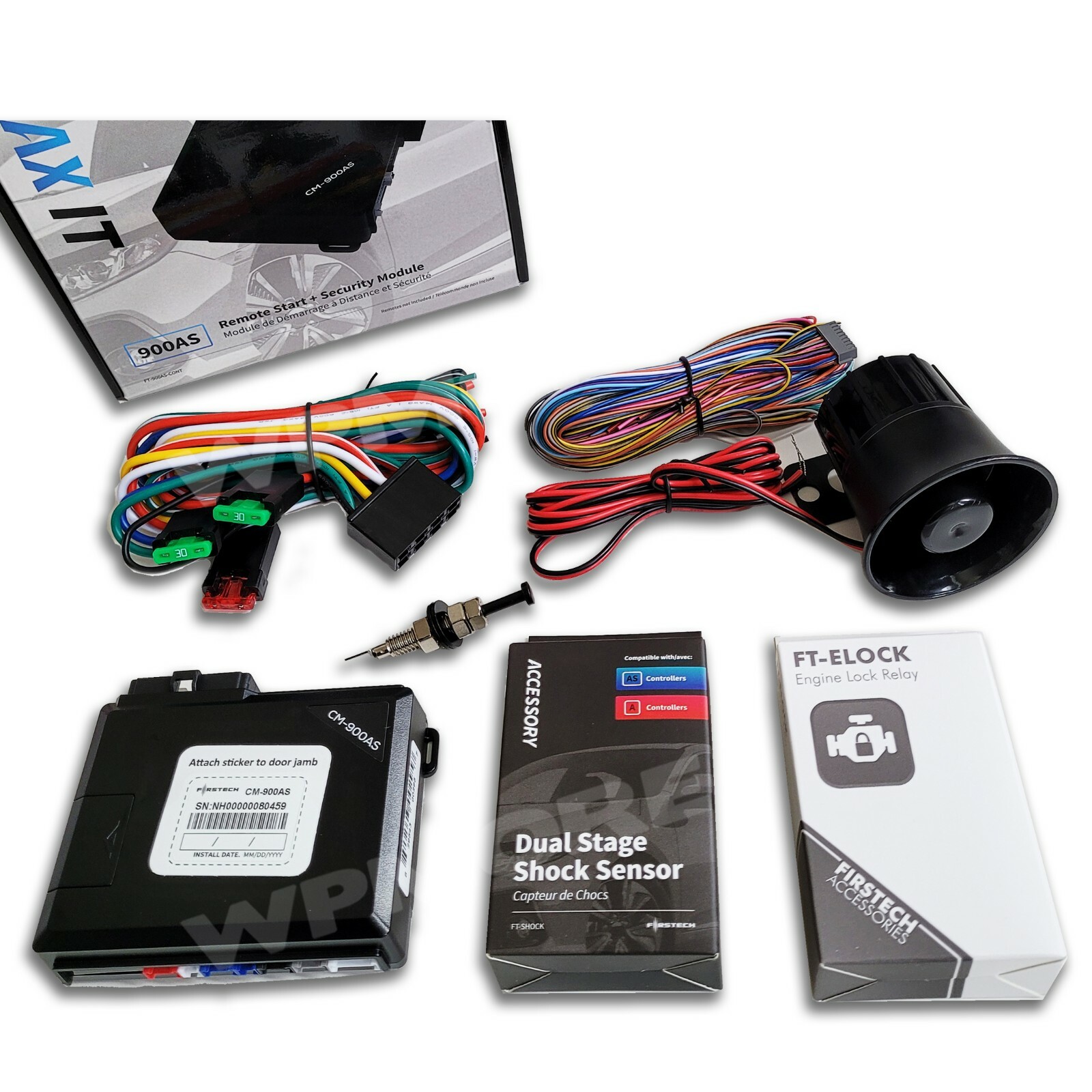 Firstech CM-900AS Controller Remote Start Security MAX IT Kit + Blade-AL Bypass