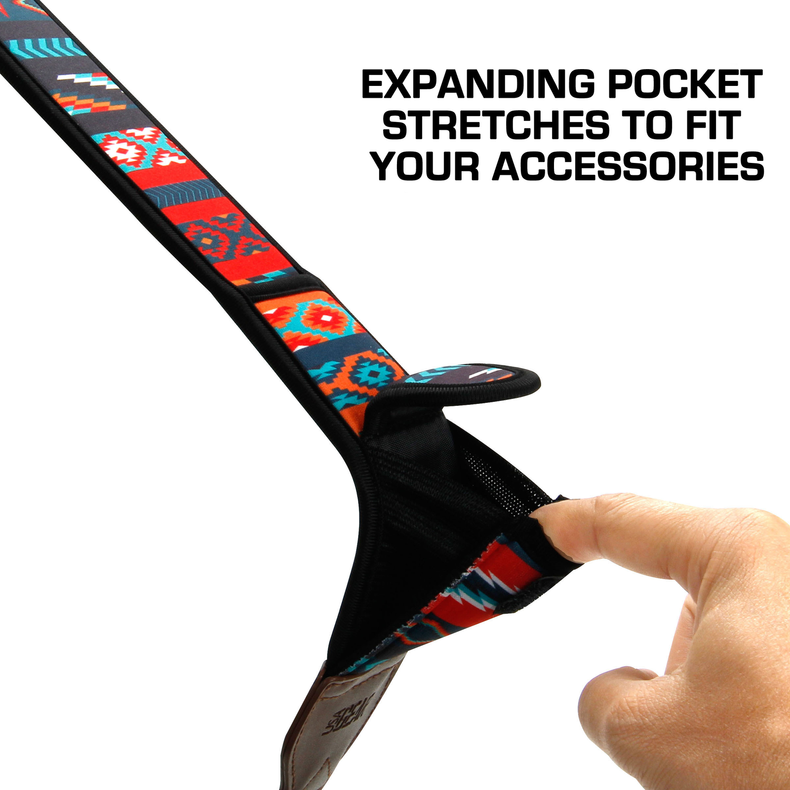 Camera Neck Strap with Accessory Storage Pockets