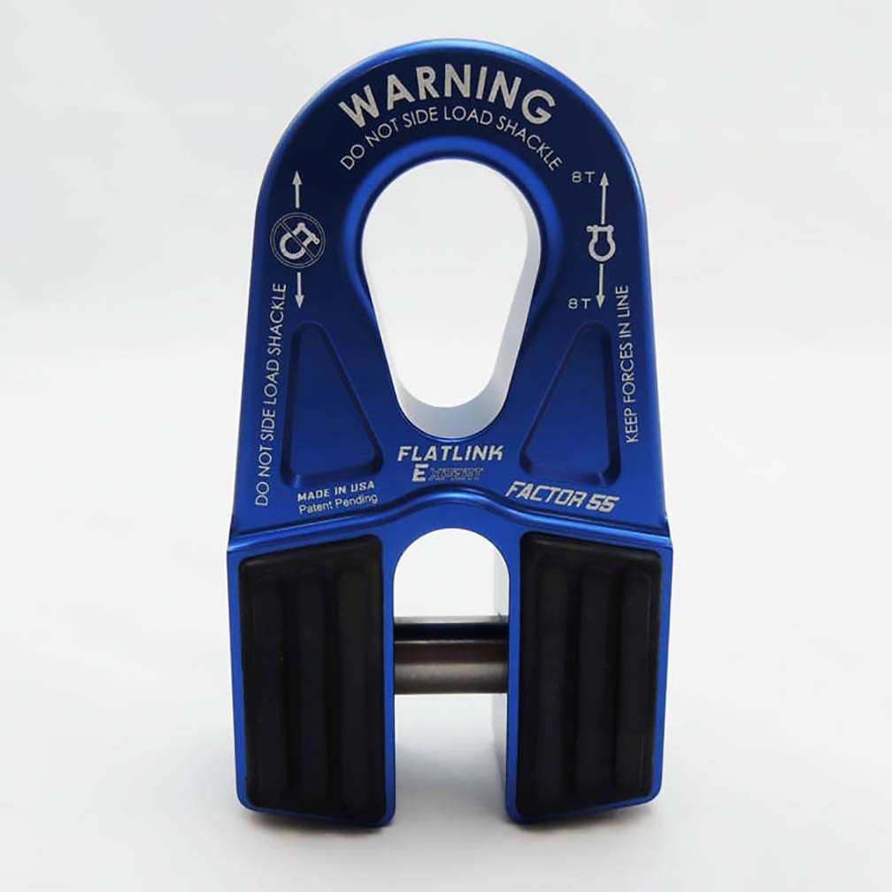 Factor 55 0008002 Flatlink E Winch Shakle - Blue