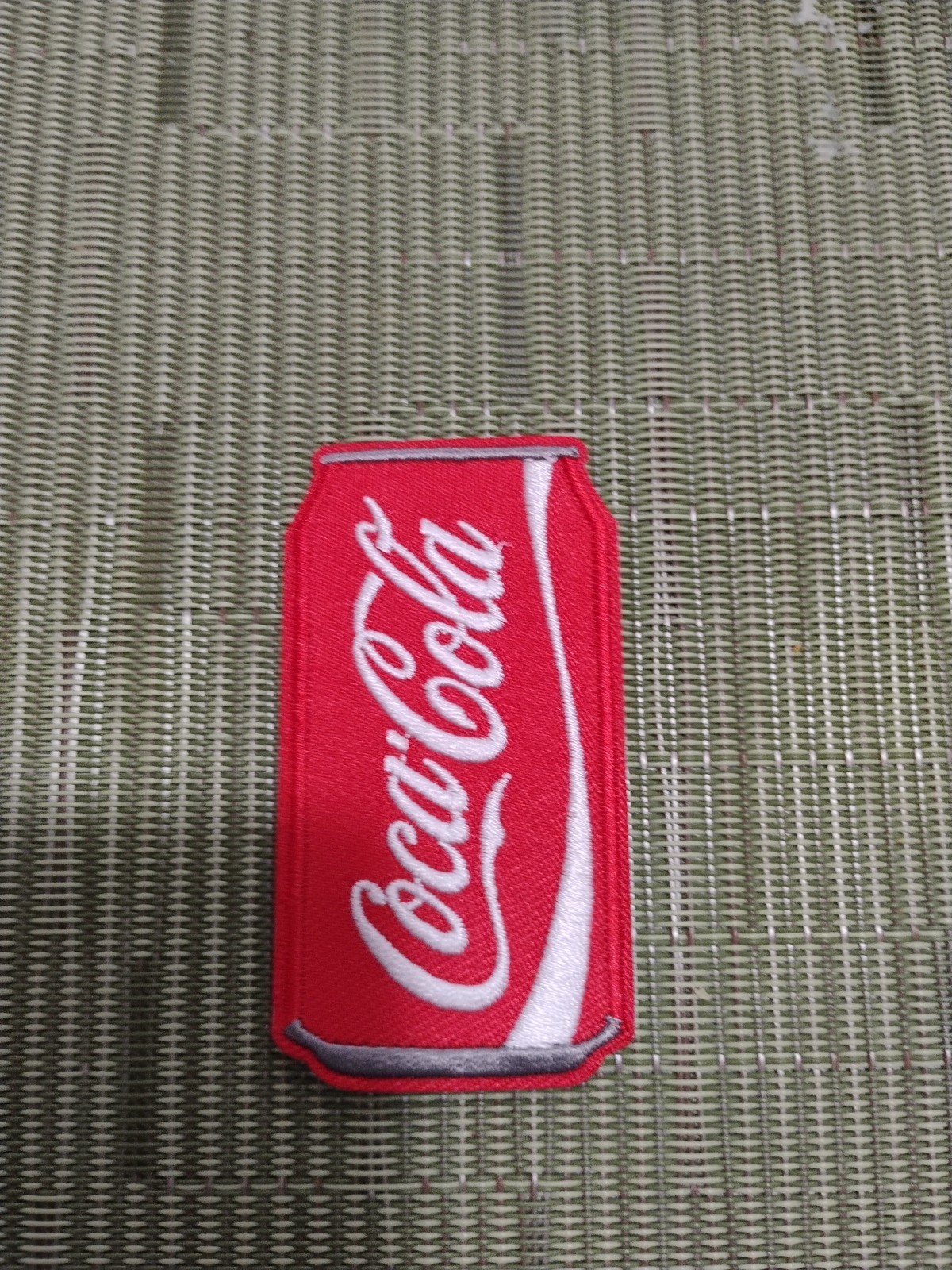 Classic Red Coke Soda Can Embroidered Iron On Patch