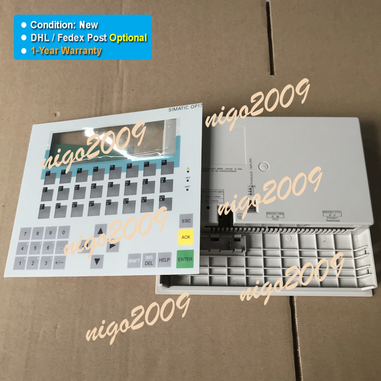 Membrane Plastic Cover Fit for SIMATIC Operator Panel OP17-DP 6AV3617-5BB00-0AB1