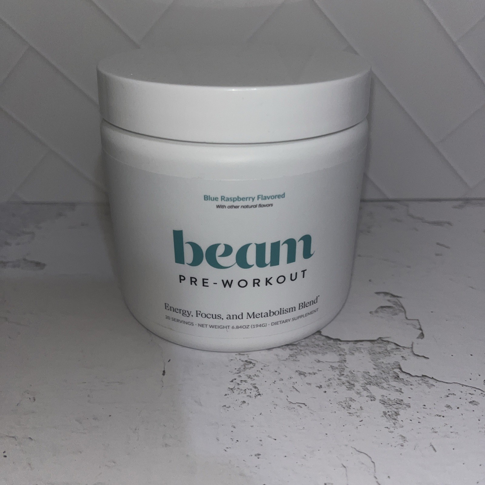 beam Pre-Workout, Blue Raspberry, 6.84 oz (194 g)