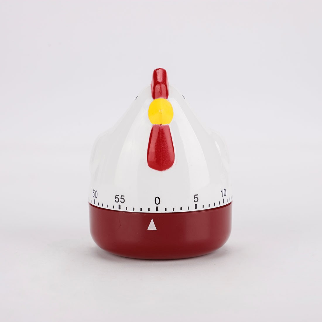 Home Kitchen Cooking Chicken Shaped Mechanical Alarm Timer 60 Seconds,White Red