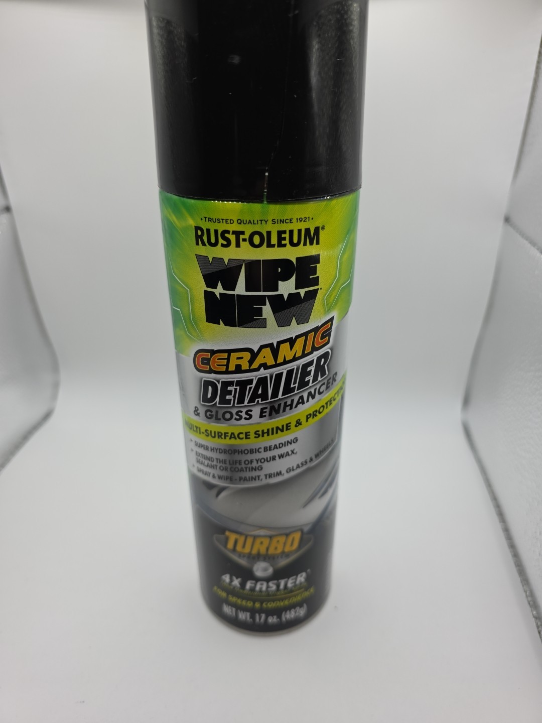 Wipe New Rust-Oleum 393327 Ceramic Detailer and Gloss Enhancer Turbo Spray Sy...