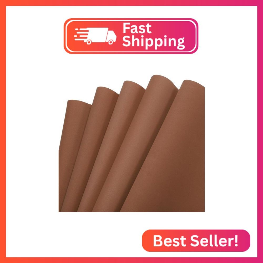 MECCANIXITY EVA Foam Sheets Brown 19.7 Inch x 19.7 Inch 1mm Thick Crafts Foam Sh