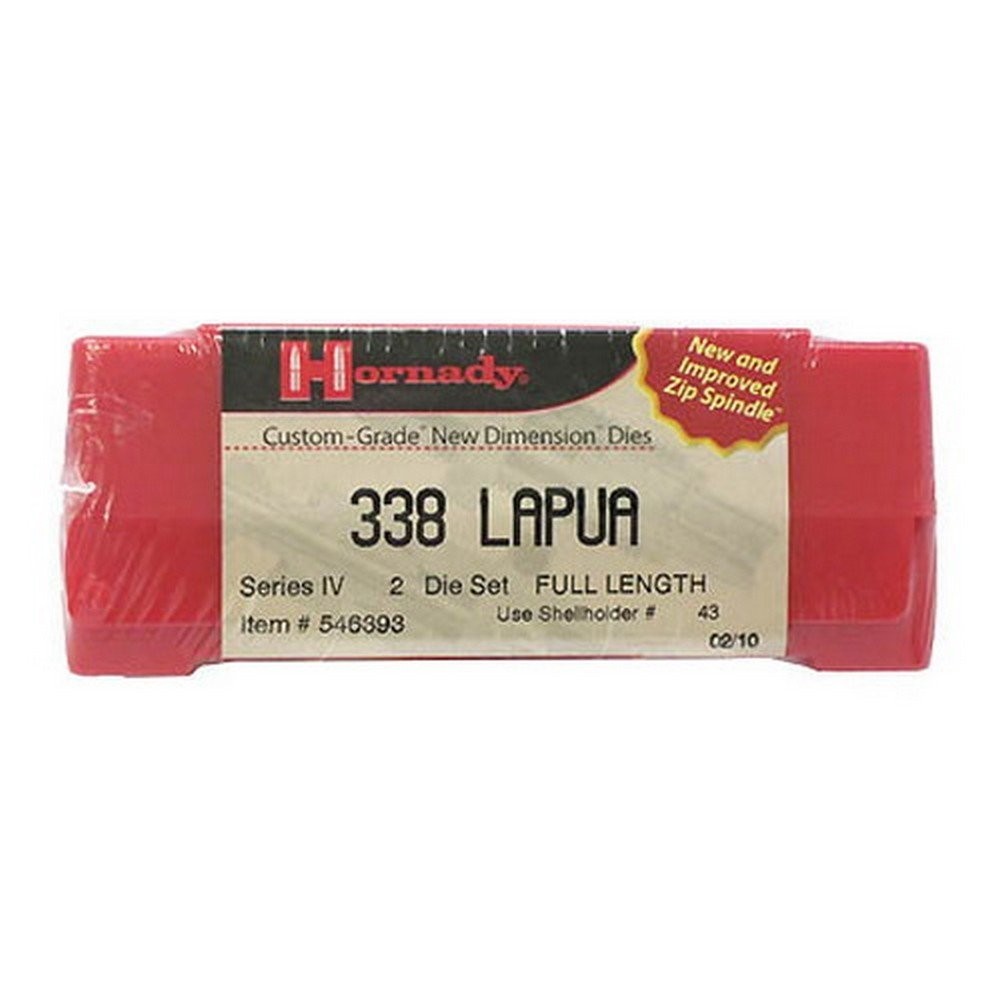 Hornady Rifle Die Set For 338 Lapua Magnum 0.338 Bullet Diameter - 546393
