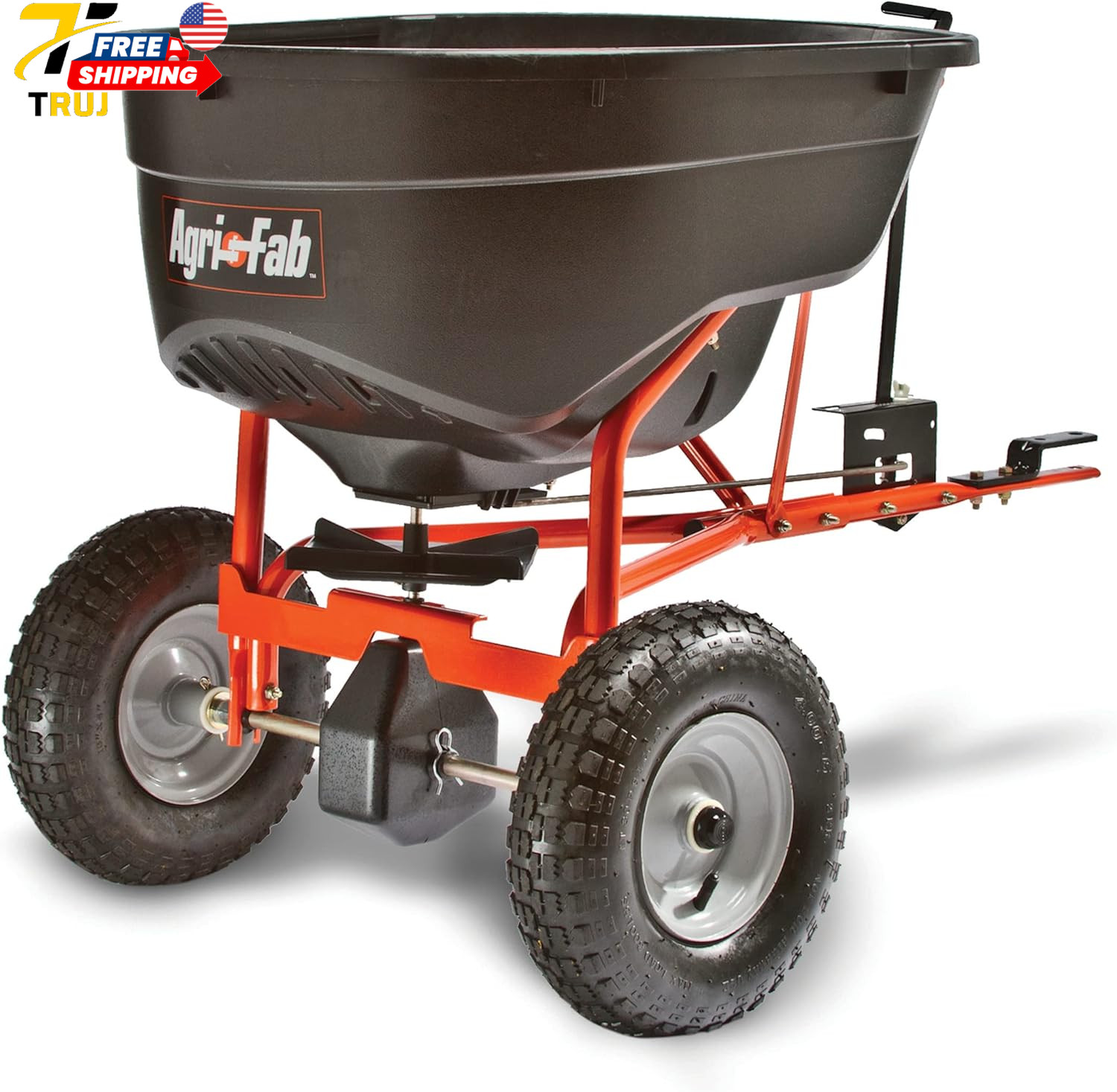 45-0463 130 Lb Tow-Behind Lawn & Garden Broadcast Spreader for Seed Fertilizer