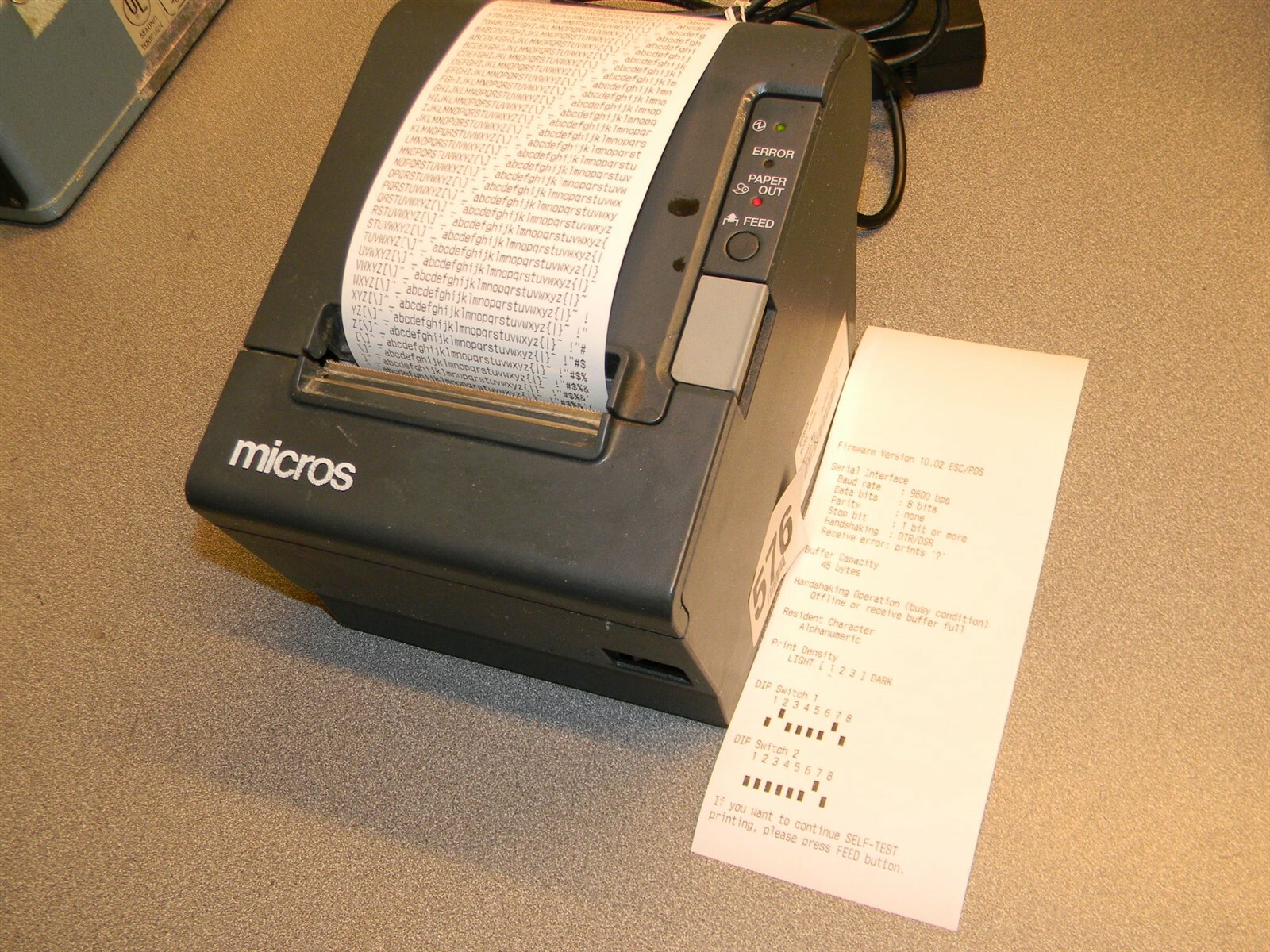 Epson TM-T88IV Receipt Printer, M129H (W Micros IDN Interface (UB-IDN)