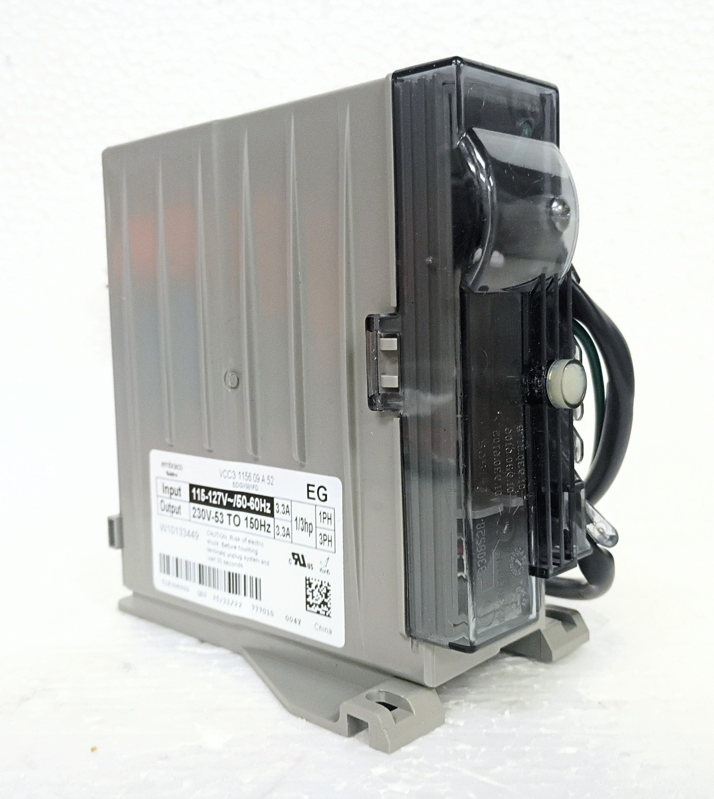New Embraco VCC3 1156 Inverter Board 115V For Refrigerators W10133449