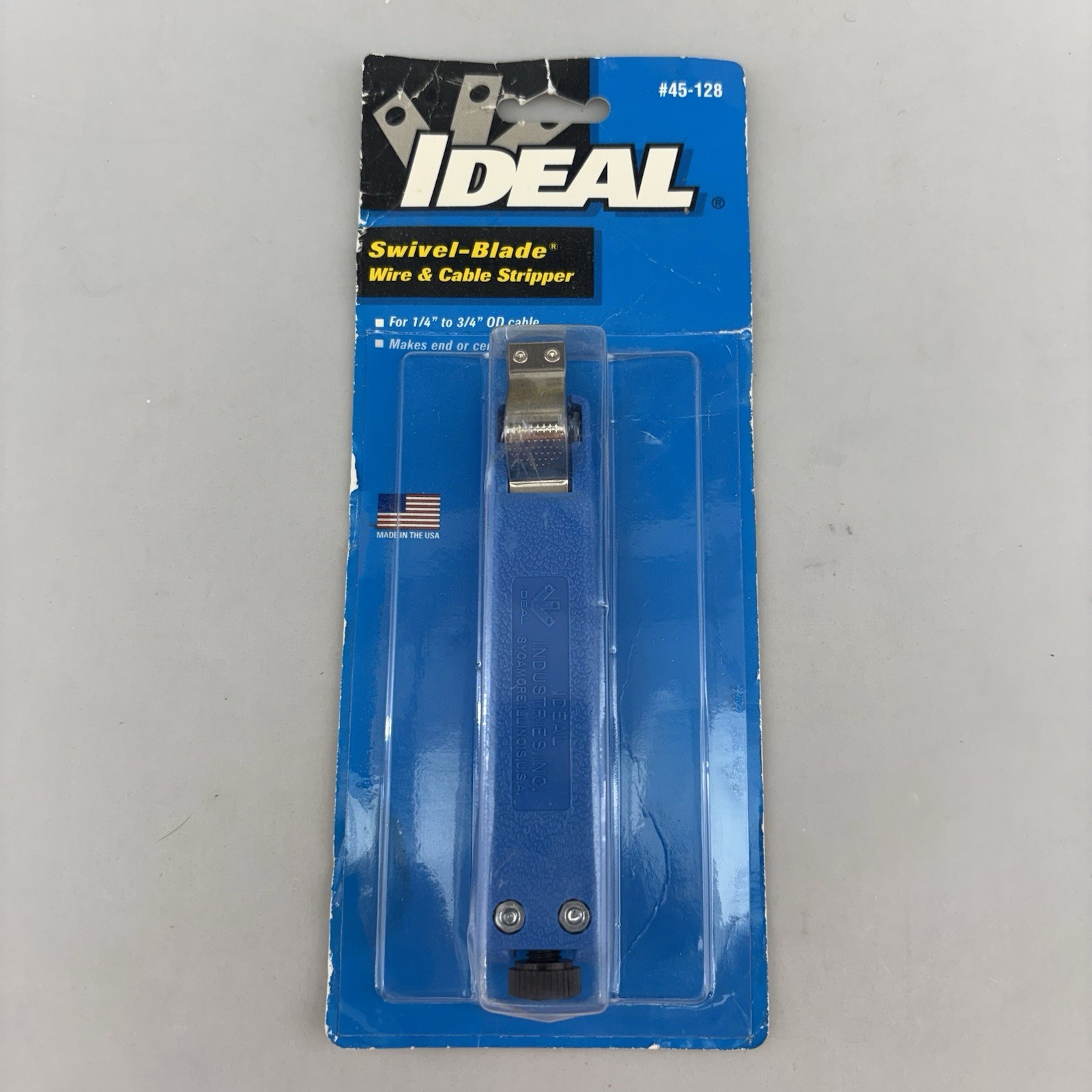 NEW IDEAL 45-128 Swivel Blade Cable Stripper 1/4"-3/4" Round Cable Free Shipping