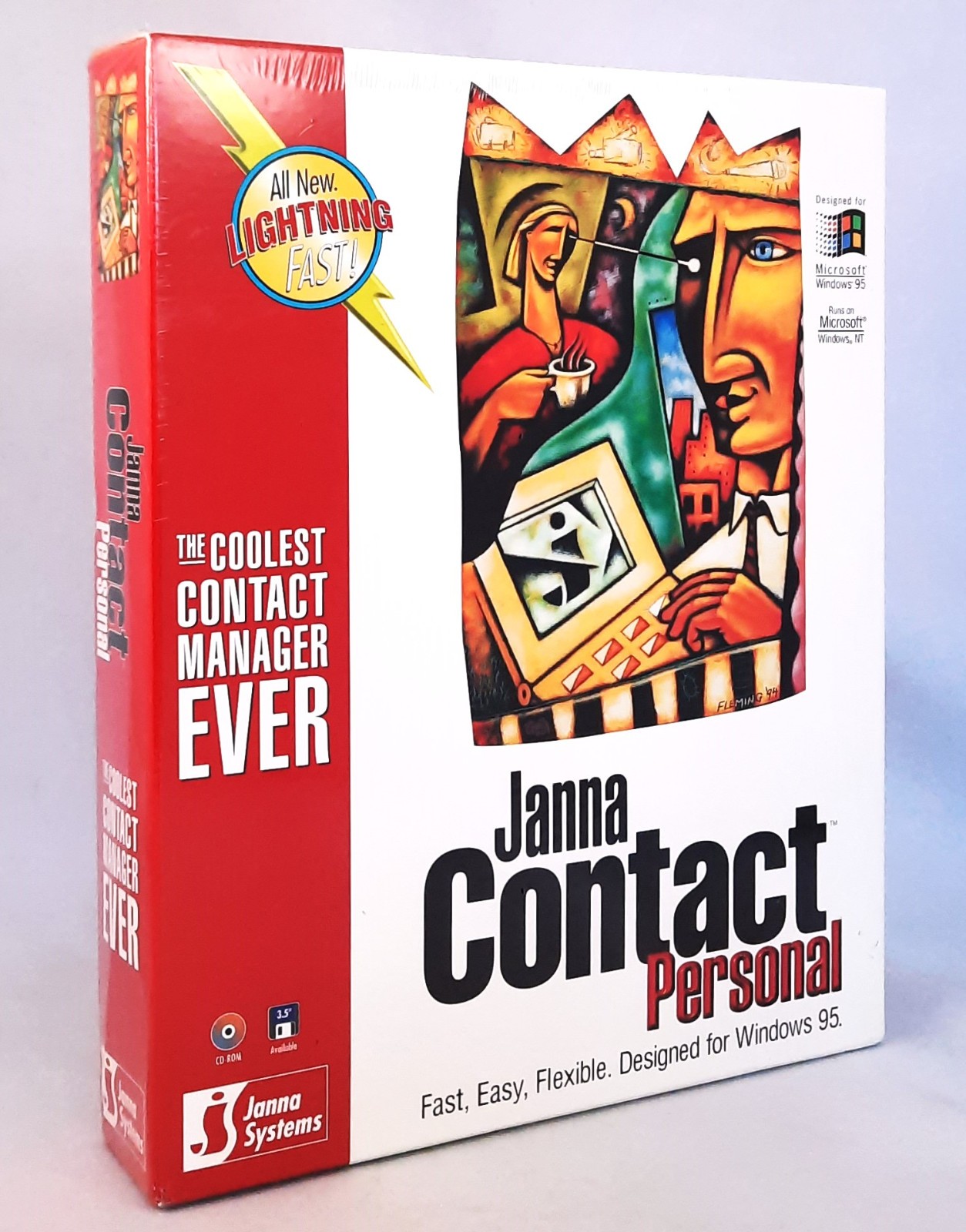 PC CD-ROM Janna Contact Personal Windows 95  - Brand New Factory Sealed