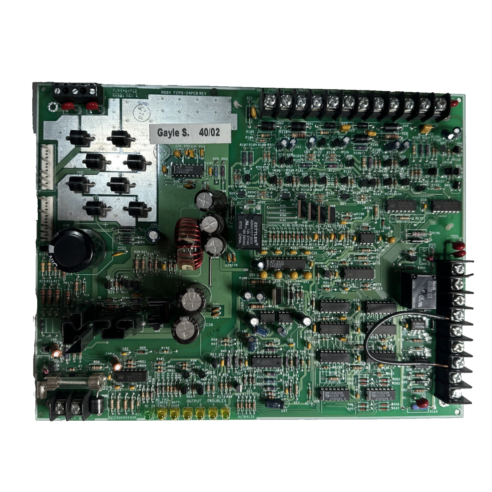 Notifier FCPS-24PCB - Power Supply - Rev G Ships Free