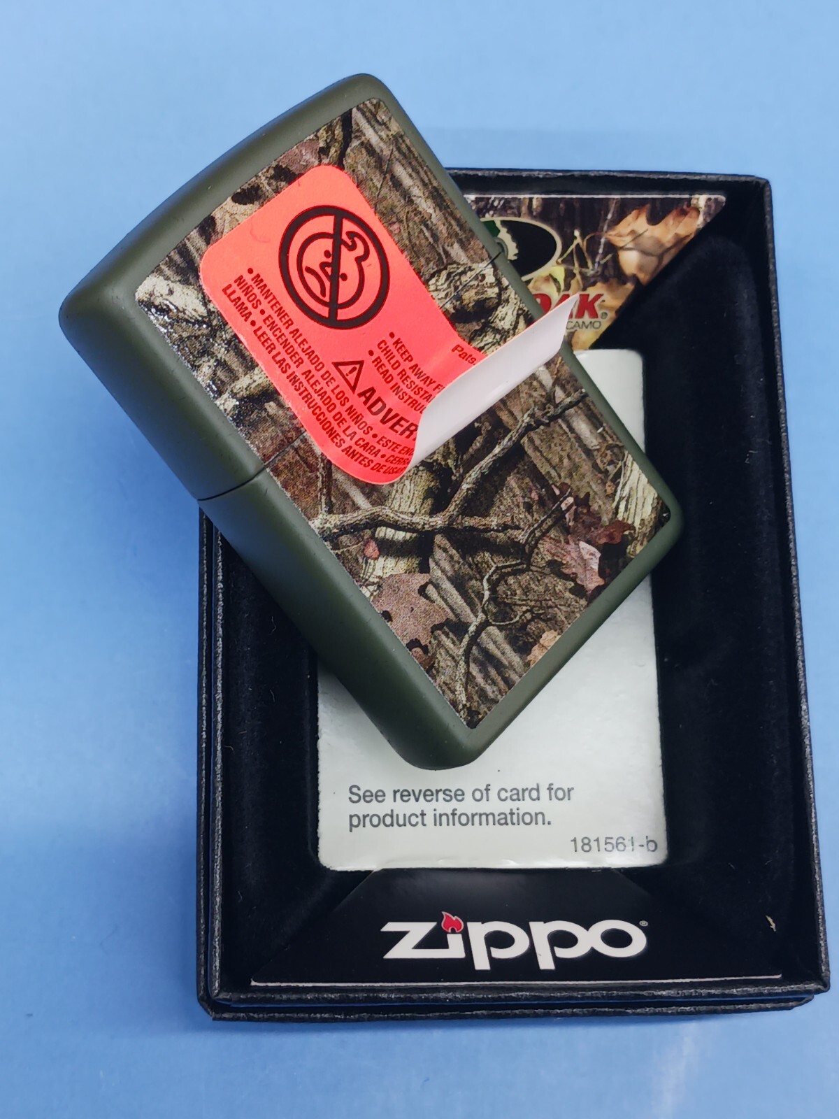 Zippo Green Matte Mossy Oak Break-Up Infinity 28331