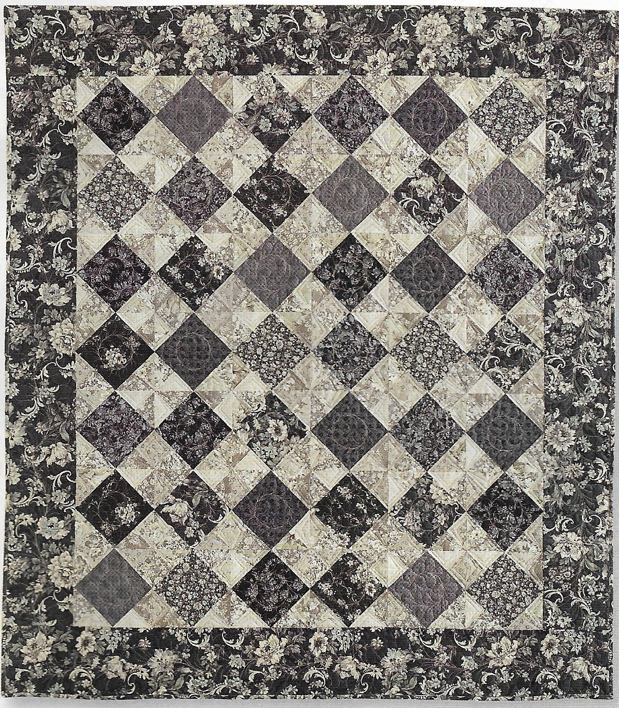 Gentle Taupes Quilt quilting pattern instructions