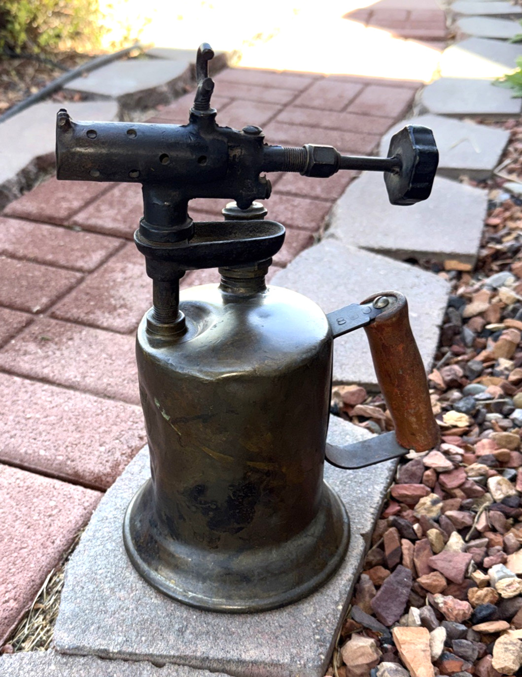 Vintage Brass Clayton & Lambert No.800 Top Fill Gasoline Blow Torch Made / USA