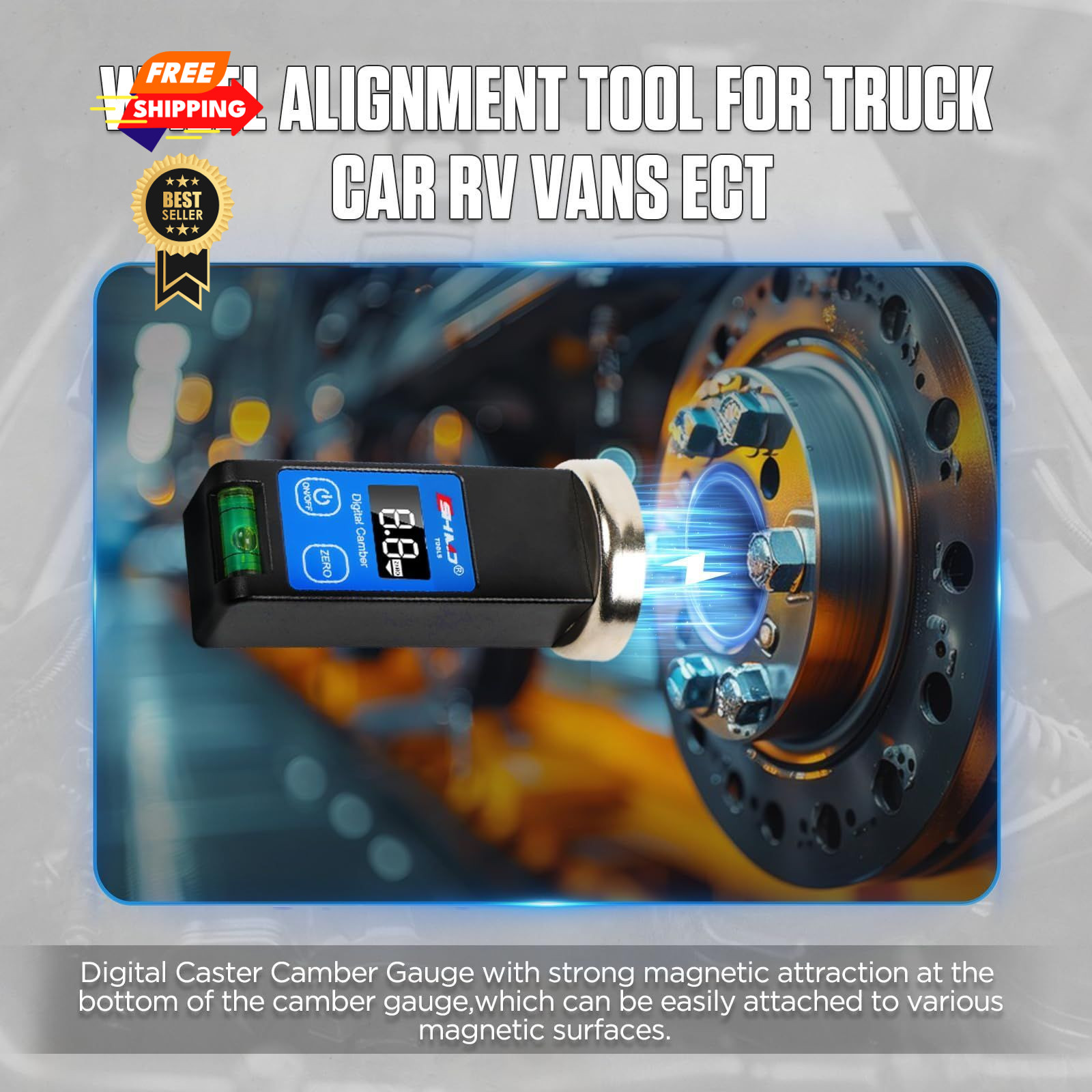 Universal Camber Gauge Digital Wheel Alignment Tool