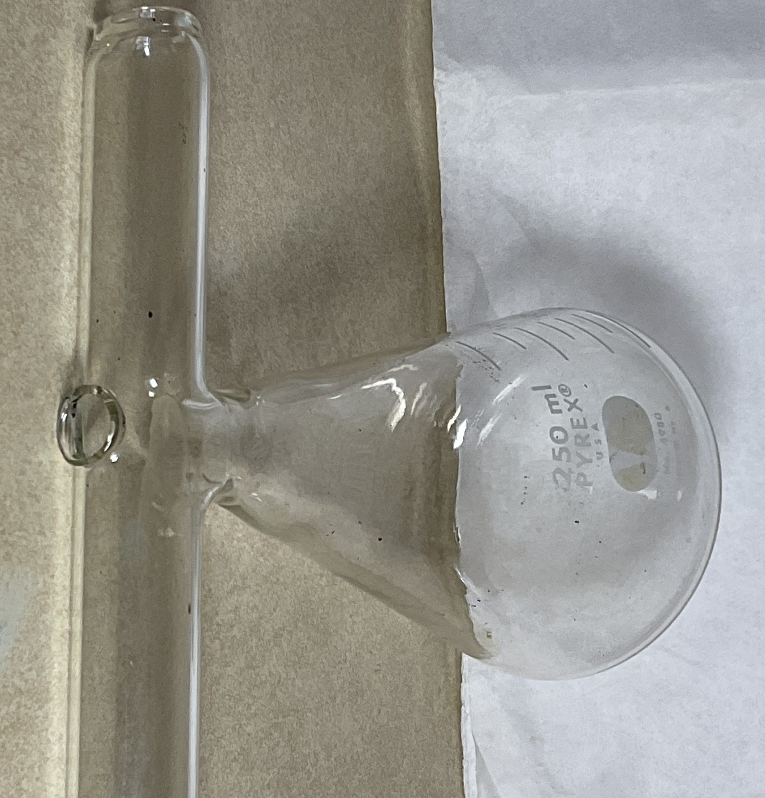 Vintage PYREX USA No. 4980 250mL Flask Dispenser Stopper No. 6