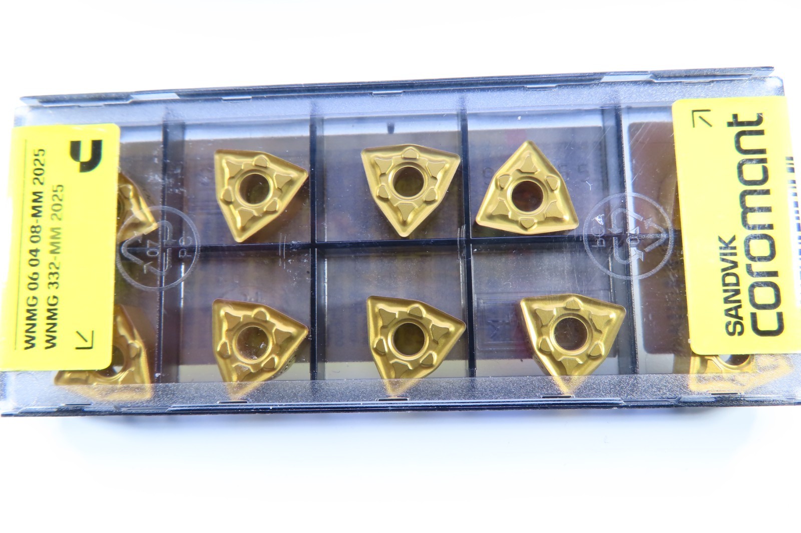 NEW BOX ( 10 PCS ) SANDVIK WNMG 06 04 08-MM WNMG 332-MM 2025 CARBIDE INSERTS