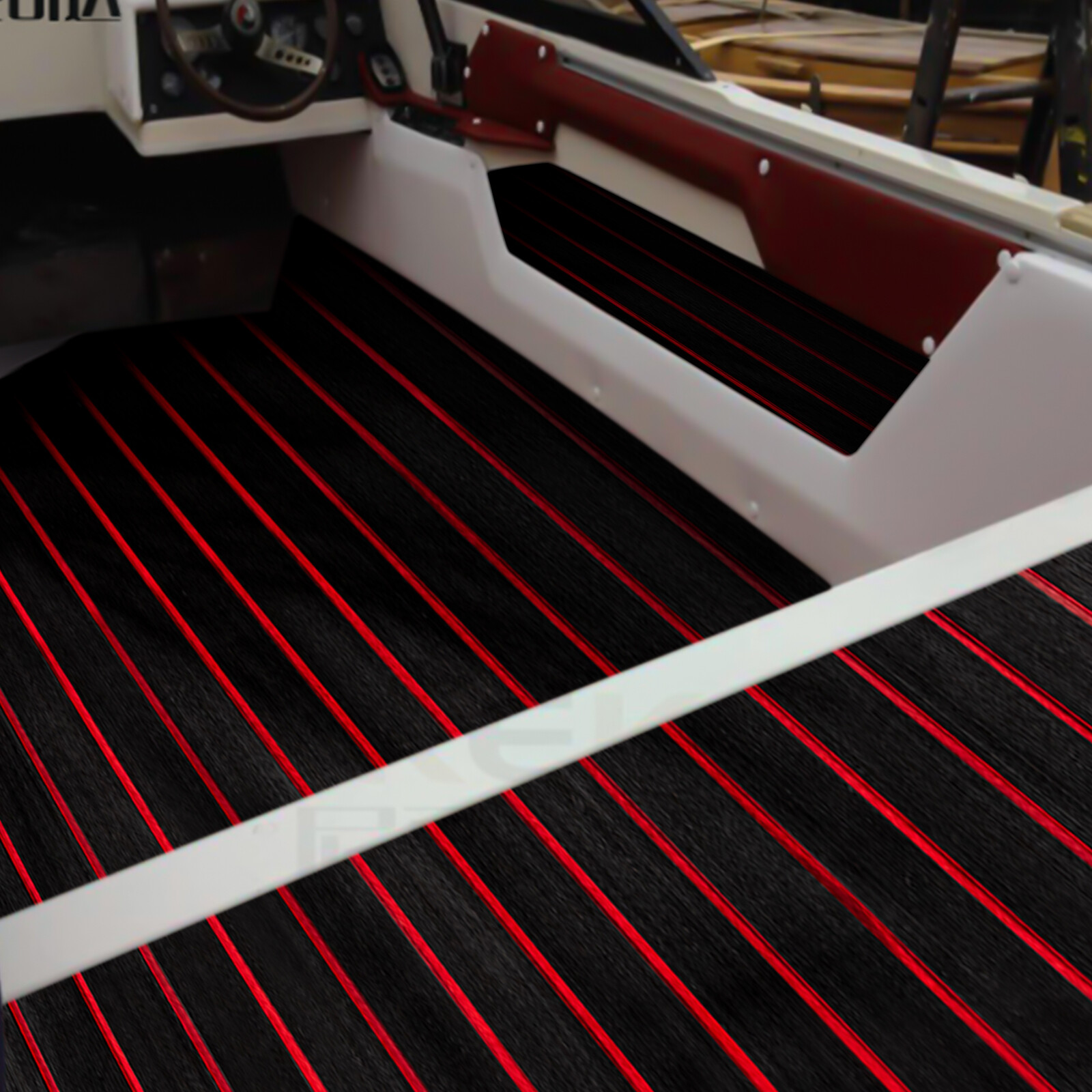 95 Inch Marine Boat Flooring EVA Foam Faux Teak Decking Sheet Sea Deck Yacht Mat