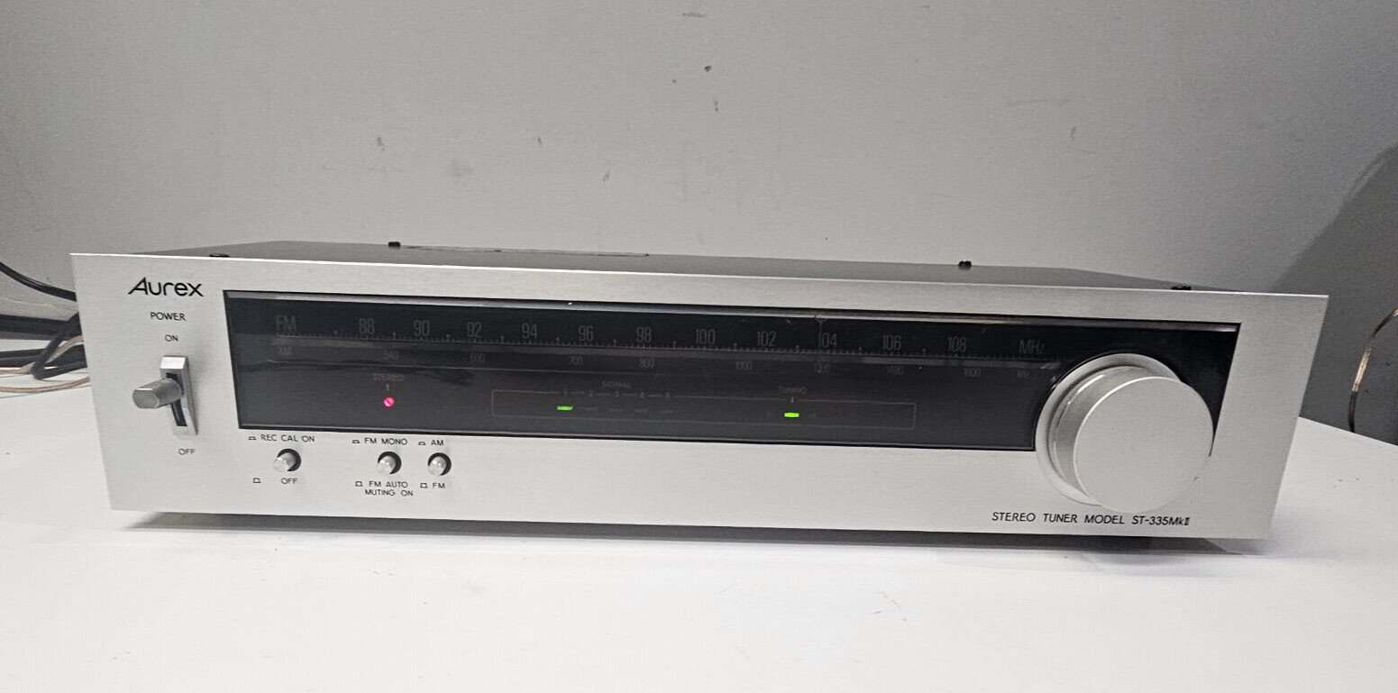 Aurex Toshiba ST-335 MKii-S AM/FM Stereo Component Tuner