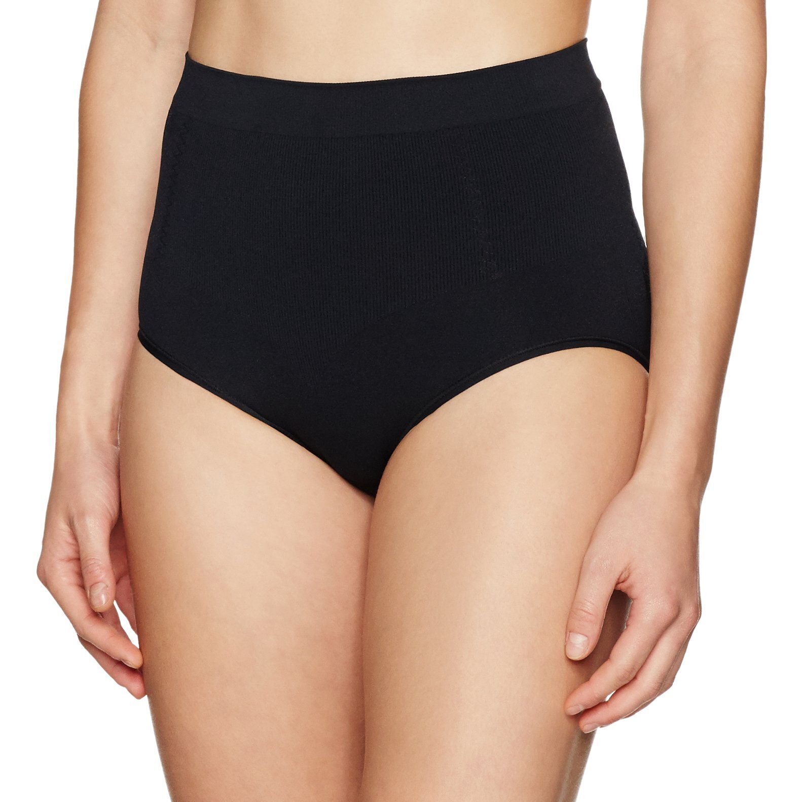 belvia shapewear comfortable slimming briefs sculpting support black size large