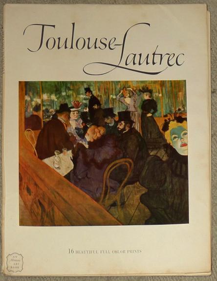TOULOUSE-LAUTREC Art Treasures of the World Portfolio 16 Tipped-In COLOR PRINTS