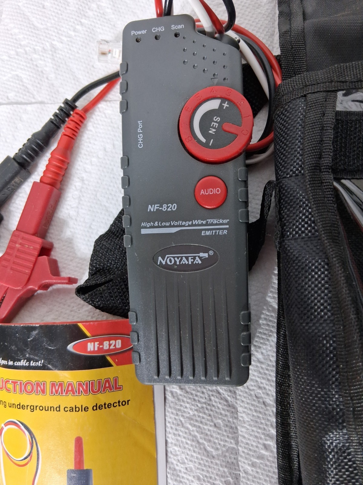 High & Low Voltage Wire Tracker Underground Cable Detector Locator NF-820 B35