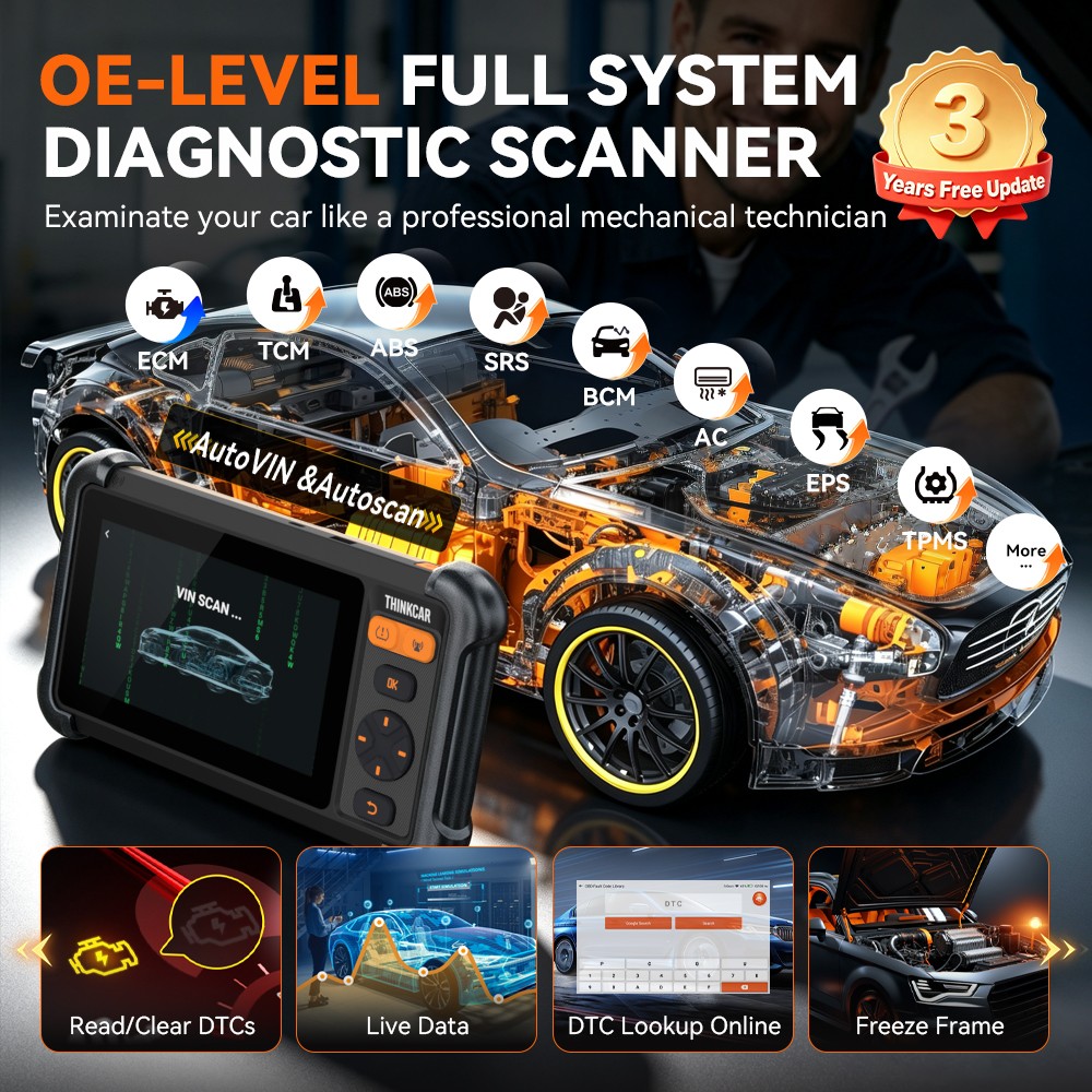Thinkcar VT679 TPMS System Diagnostics Full System 28 Resets 3yr Free Updates