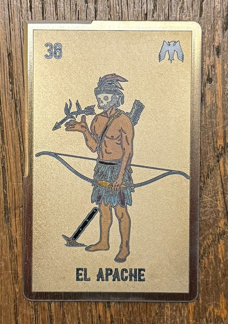 Ed's Manifesto x Mummert Knives "El Apache" Titanium Cutting Card Rare