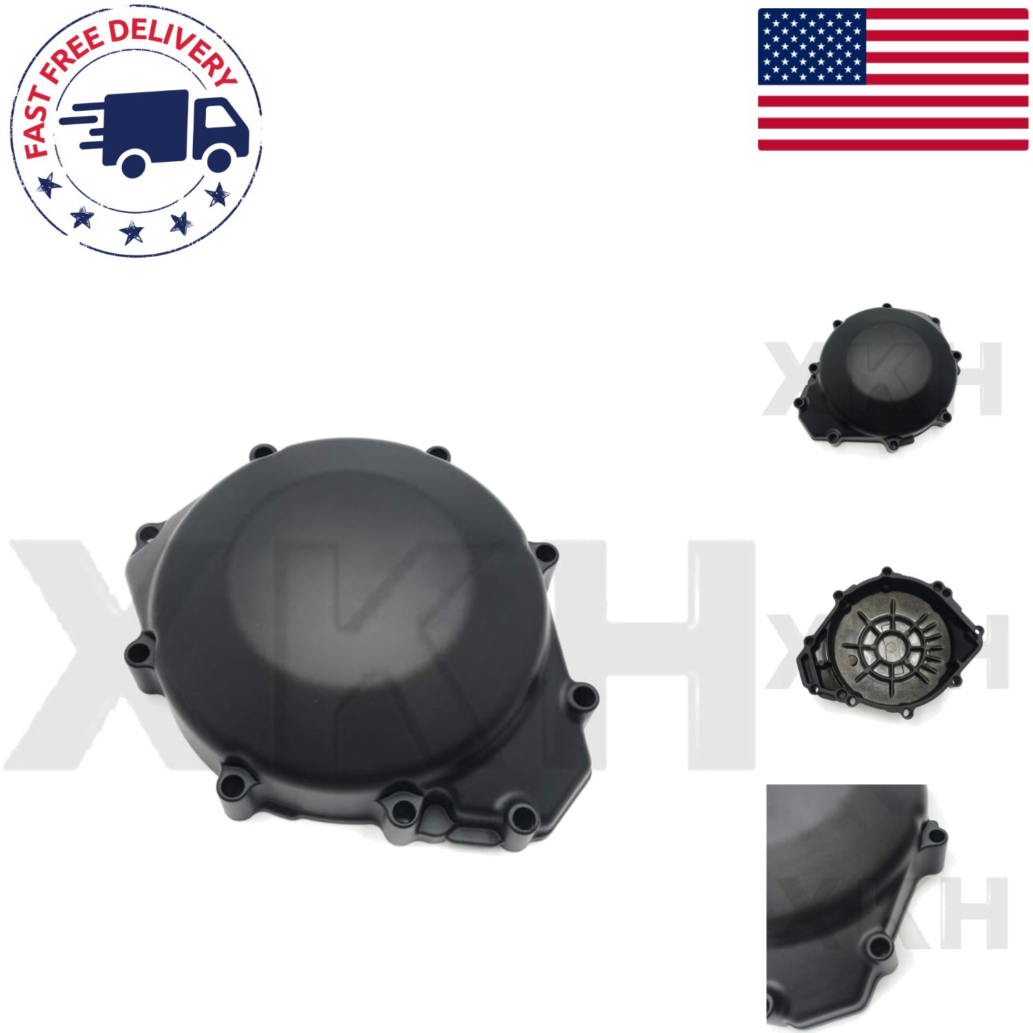 Durable Black Engine Stator Cover for YZF R1 1998-2003 - Lightweight Aluminum
