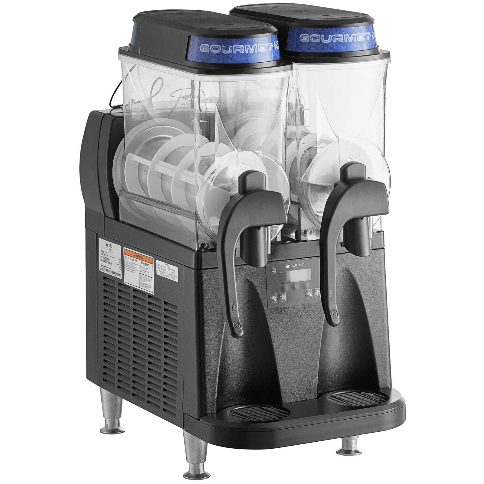 Bunn 58000.0011 Ultra NX Black Double 3 Gallon Liquid Autofill Slushy Machine wi