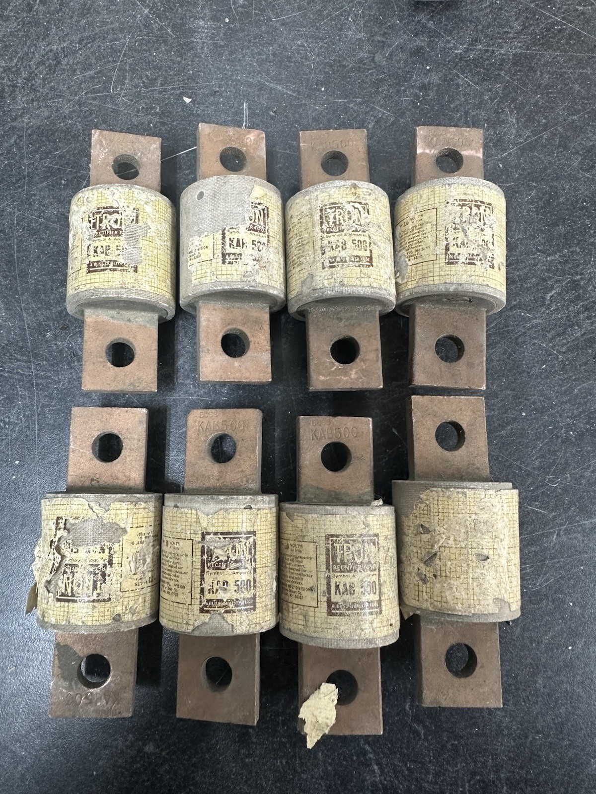 Tron Rectiffer Fuse KAB 500 Lot Of 8