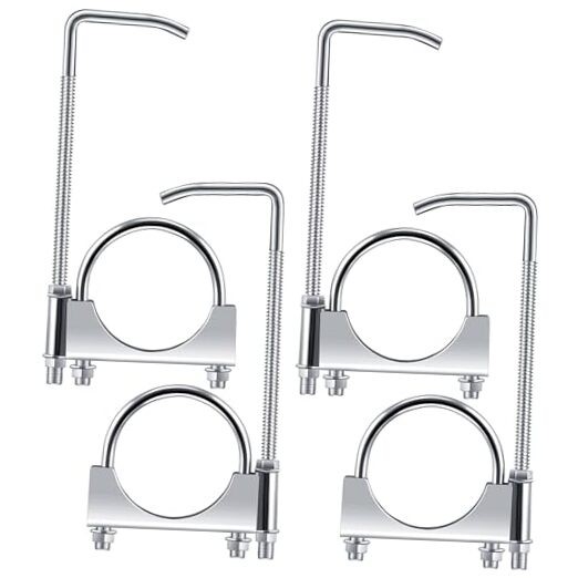 Pcs Universal Exhaust Clamp with Hanger, Made of Heavy-Duty Clamp with 3 Inch 4