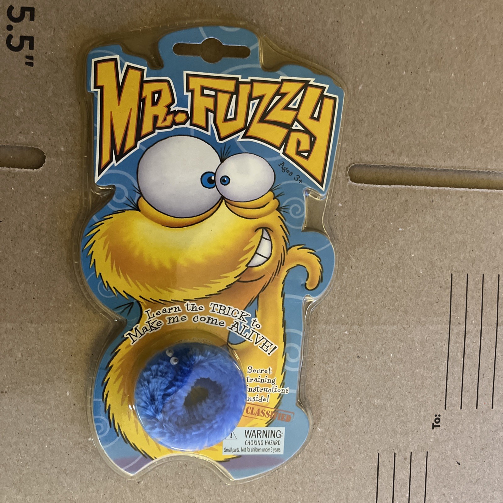 2008 The Original "Mr. Fuzzy" Blue Magical Fuzzy Worm NEW!