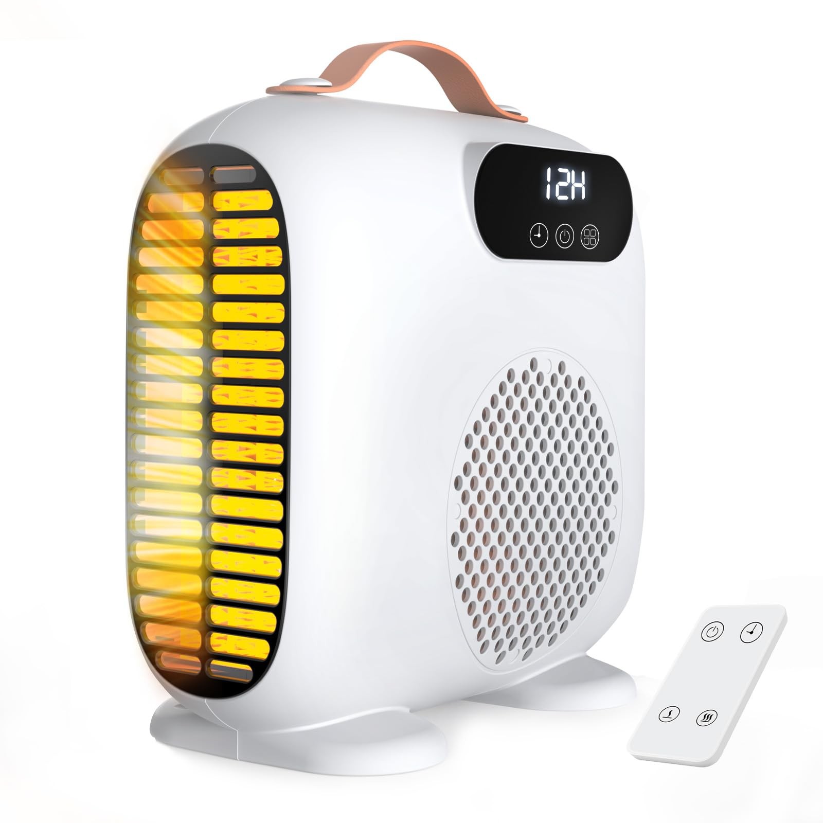 Gyrivav Space Heater, Portable Heaters for Indoor Use with Small, White