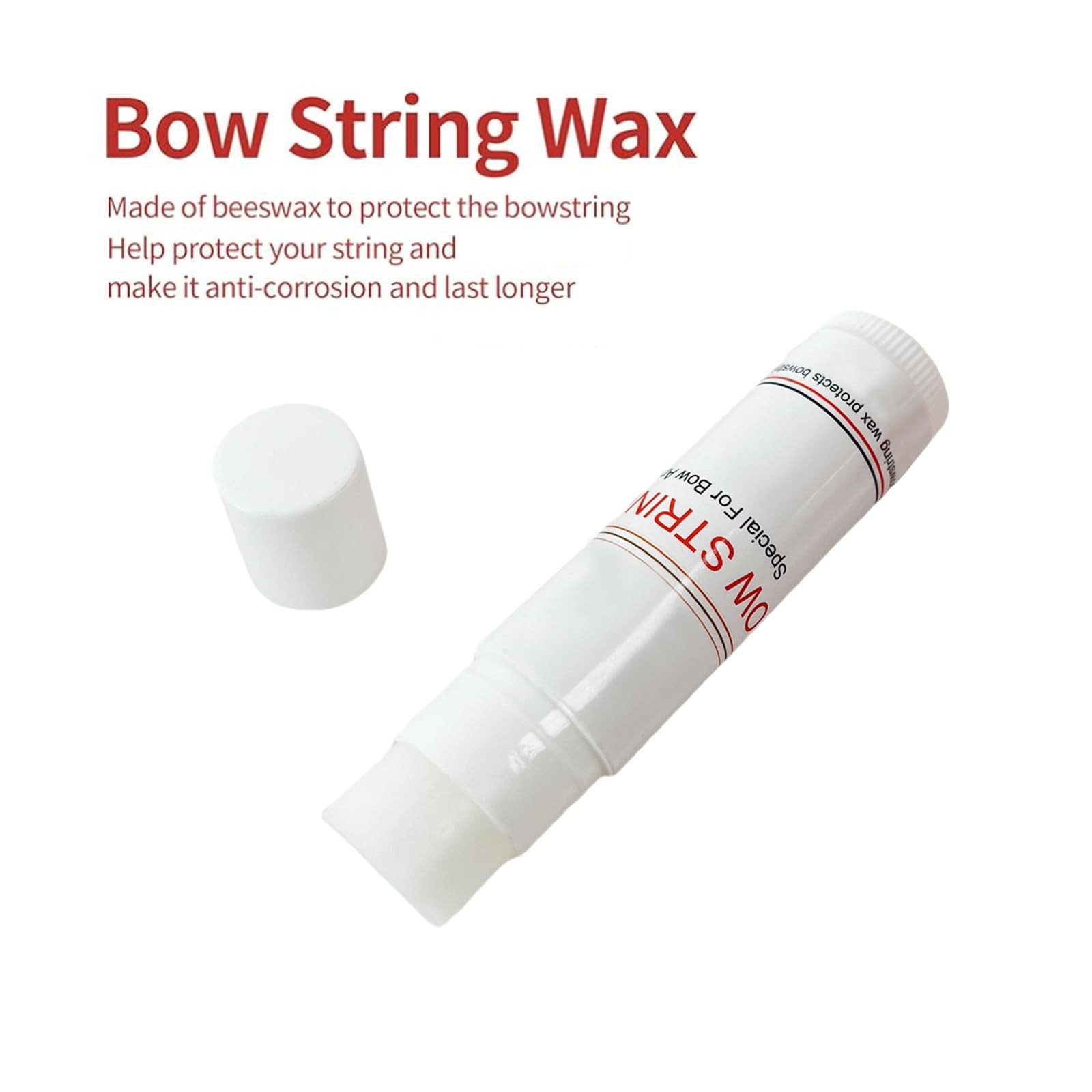 - QI HUO JU - 5 Pieces Bow String Wax, Protective Bowstring Waterproof White