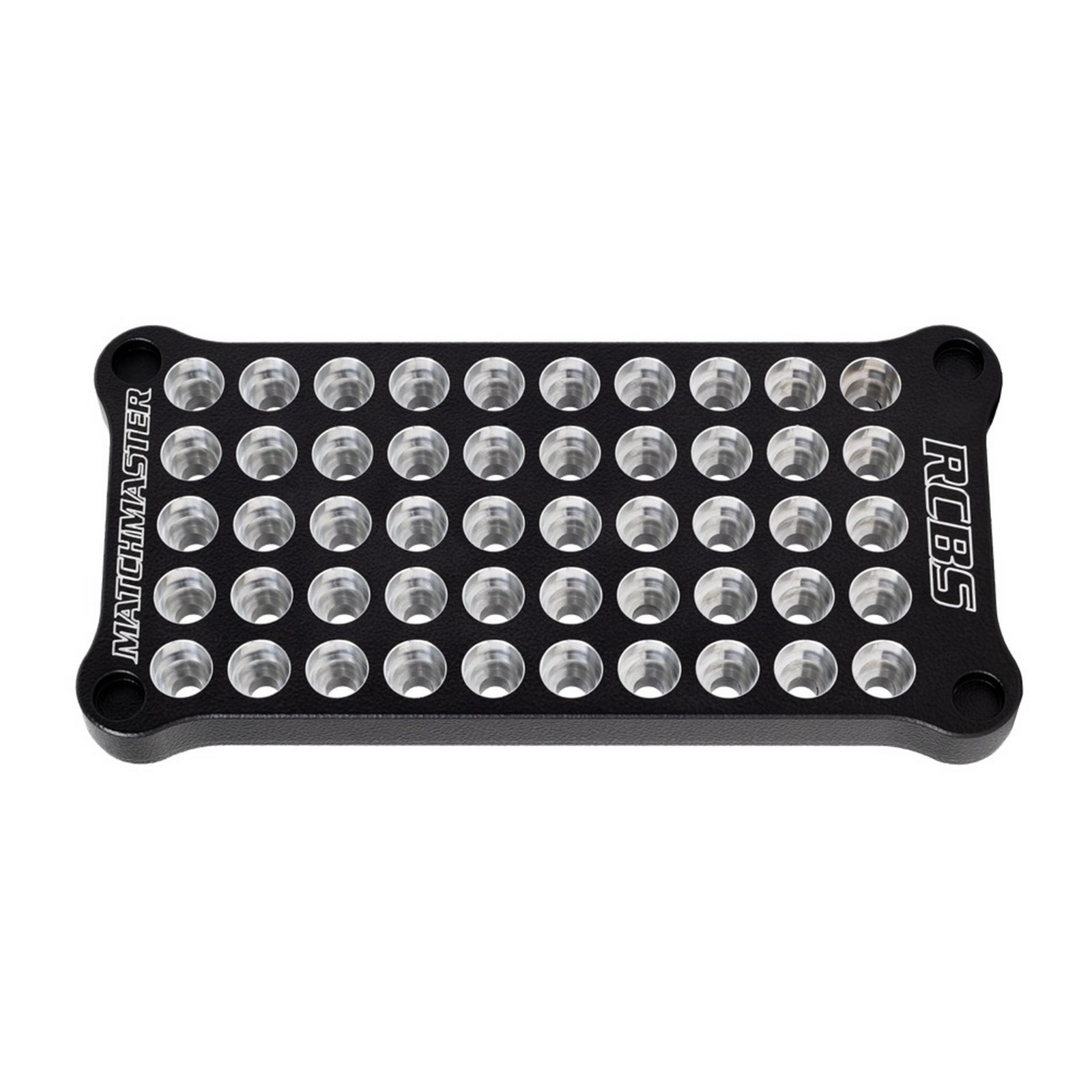 RCBS MatchMaster Aluminum Reloading Block, Multi-Caliber Cartridge Case Holder