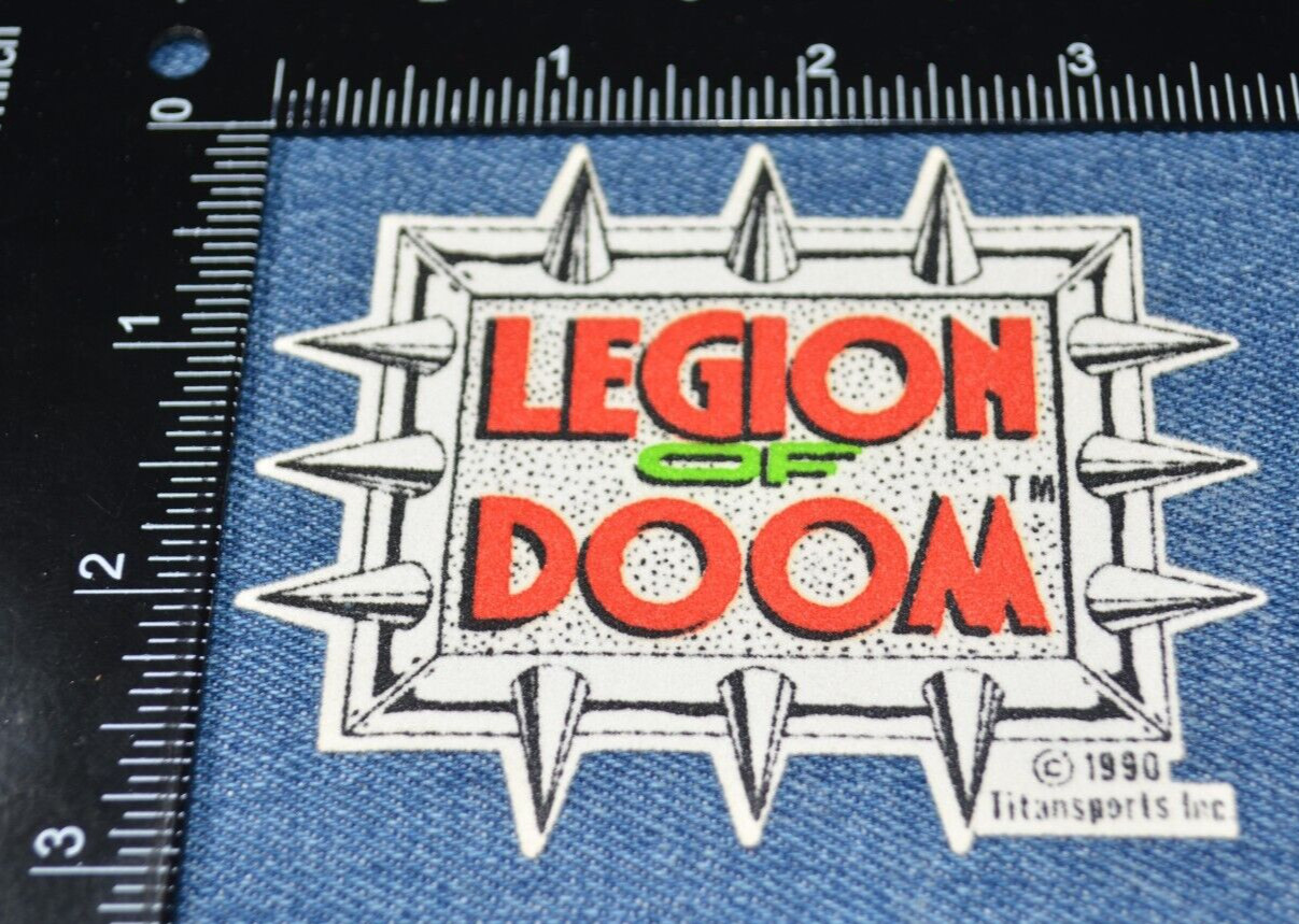 Vintage 90s LEGION OF DOOM 3" Heat Transfer Iron-On Patch WWE WWF Wrestling
