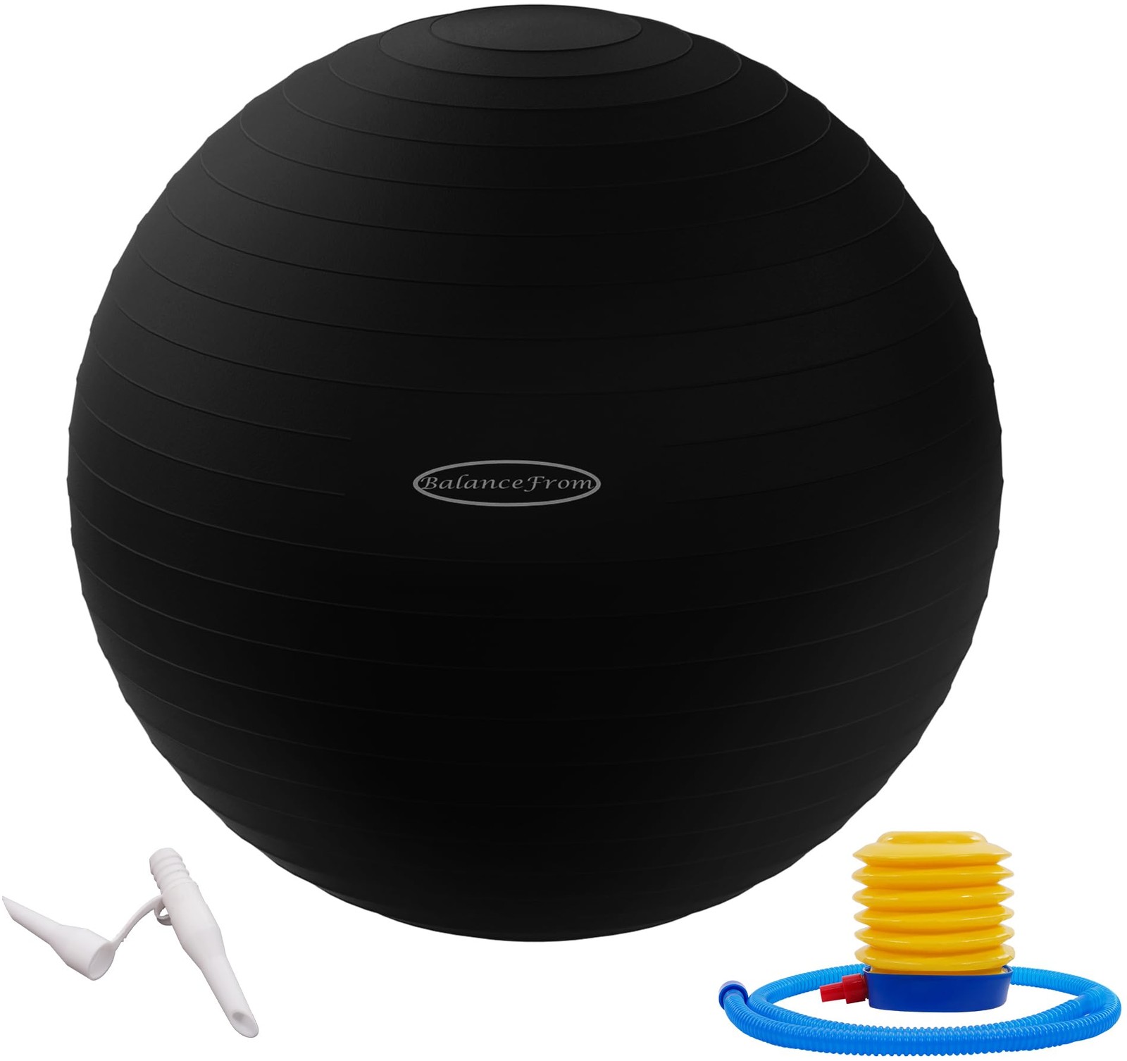Fitvids Anti-Burst and Slip Resistant Exercise 15-18in (38-45cm), S, Black