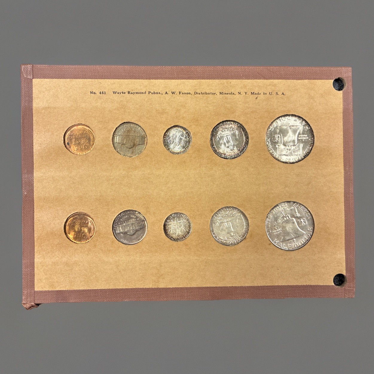 U.S. 1958 P&D Mint Set 10 Coins Nice Tonning
