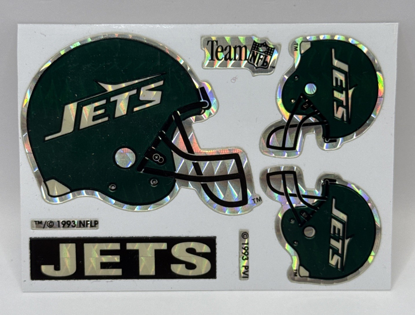 1993 New York Jets Helmet Sticker - Vintage