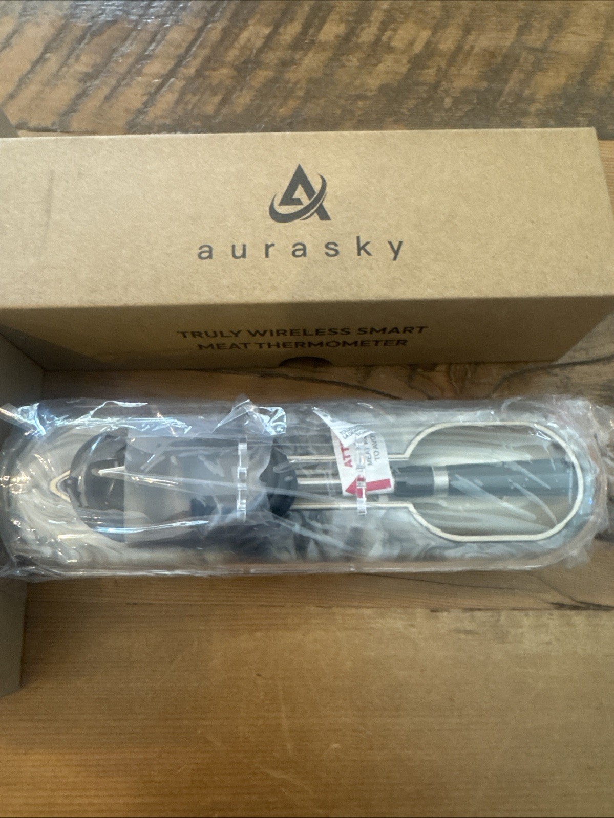 AURASKY Wireless Meat Thermometer Smart App Control Remote Read White/Gray CP20