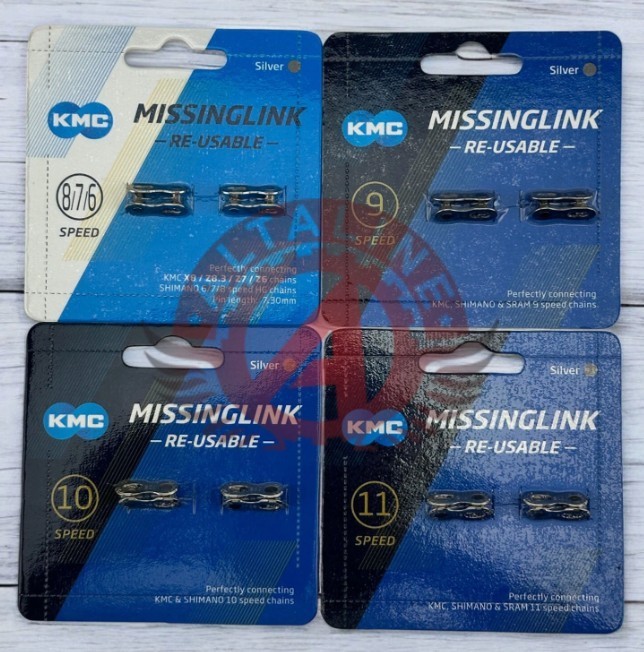 KMC Replacement Bike Missing Master Link for 6–11 Speed Bicycle Chains Road MTB.