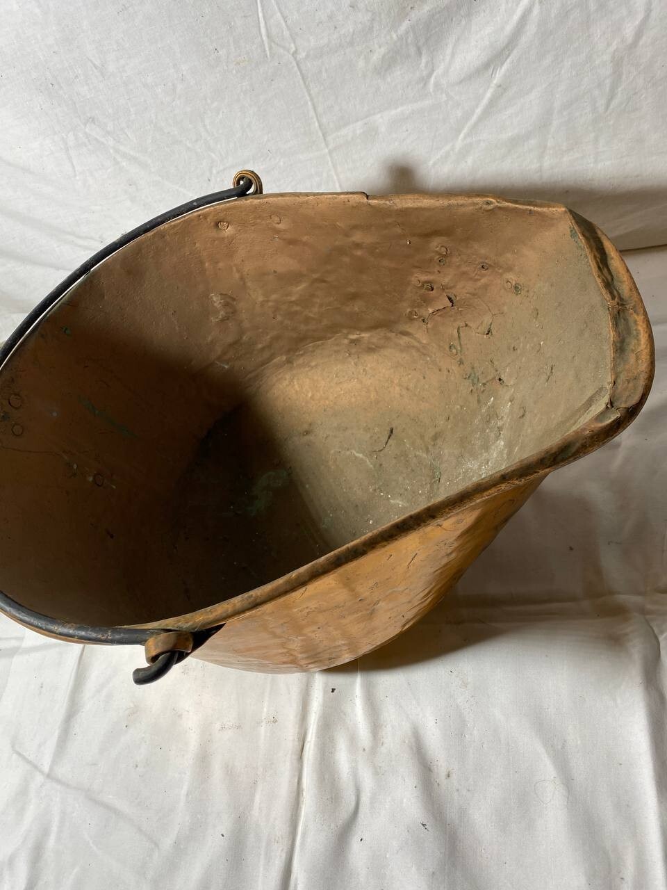 Antique Copper Container Bucket