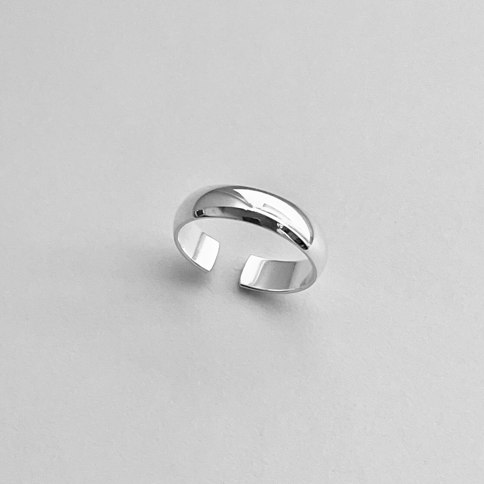 Sterling Silver 4MM Band Toe Ring, Silver Ring, Midi Ring, Pinky Ring, Rings